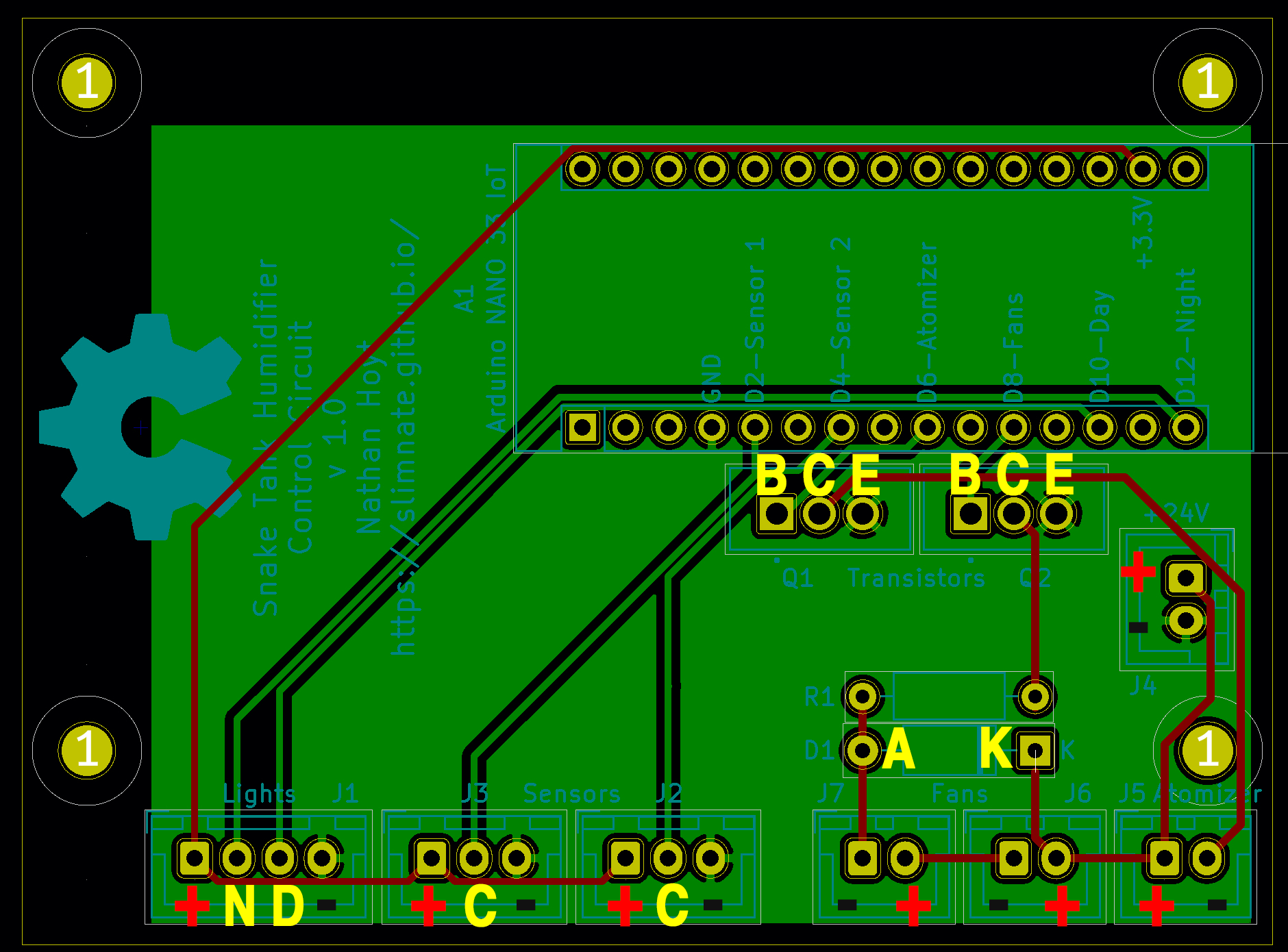 PCB Diagram with Component Annotations